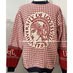University Of Louisville Blanket Knit Tapestry Sweater Sweater Simply Country XL
